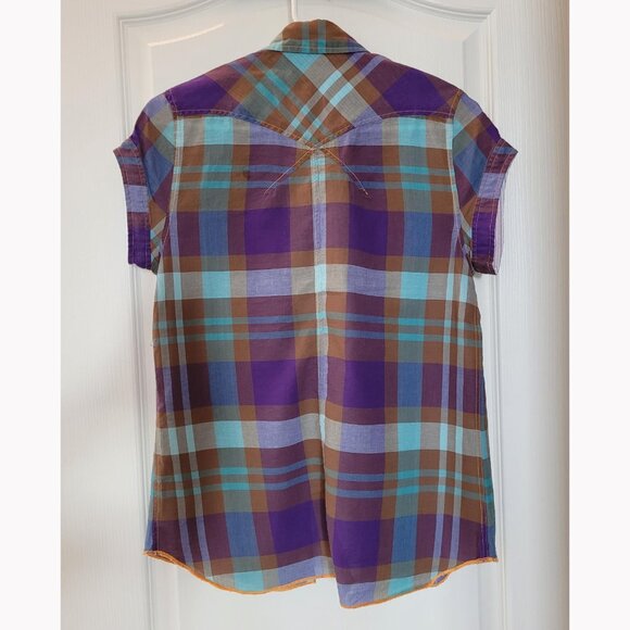 Women's Arnold Zimberg Plaid Shirt (S) - Picture 3 of 9